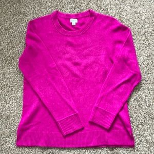 J Crew Super Soft Magenta Pull Over Sweater Size L